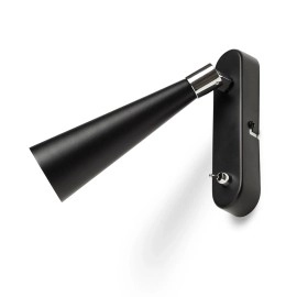 ALEXIS WALL lasīšanas lampa melna / hroms, GU10 5W (Rendl)