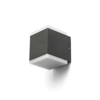 Āra fasādes gaismeklis, IP54, "TIRAS", 2x 6W LED, antracīta krāsā, R13569, Rendl Light