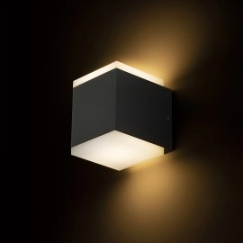 Āra fasādes gaismeklis, IP54, "TIRAS", 2x 6W LED, antracīta krāsā, R13569, Rendl Light