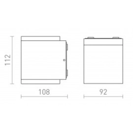 Āra fasādes gaismeklis, IP54, "TIRAS", 2x 6W LED, antracīta krāsā, R13569, Rendl Light