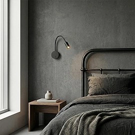 VALE sienas lasīšanas LED lampa melna, 3W 3000K 175lm 30° (Rendl)
