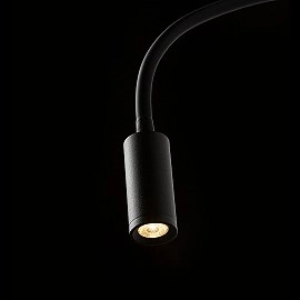 VALE sienas lasīšanas LED lampa melna, 3W 3000K 175lm 30° (Rendl)