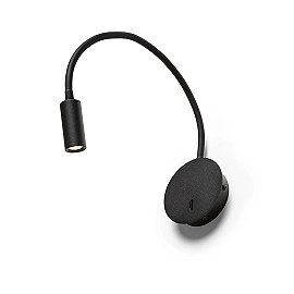 VALE sienas lasīšanas LED lampa melna, 3W 3000K 175lm 30° (Rendl)