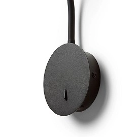 VALE sienas lasīšanas LED lampa melna, 3W 3000K 175lm 30° (Rendl)