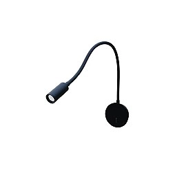 VALE sienas lasīšanas LED lampa melna, 3W 3000K 175lm 30° (Rendl)