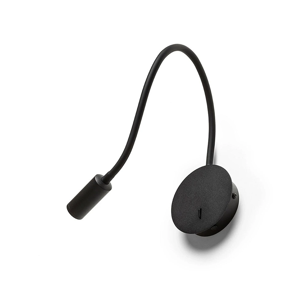 VALE sienas lasīšanas LED lampa melna, 3W 3000K 175lm 30° (Rendl)