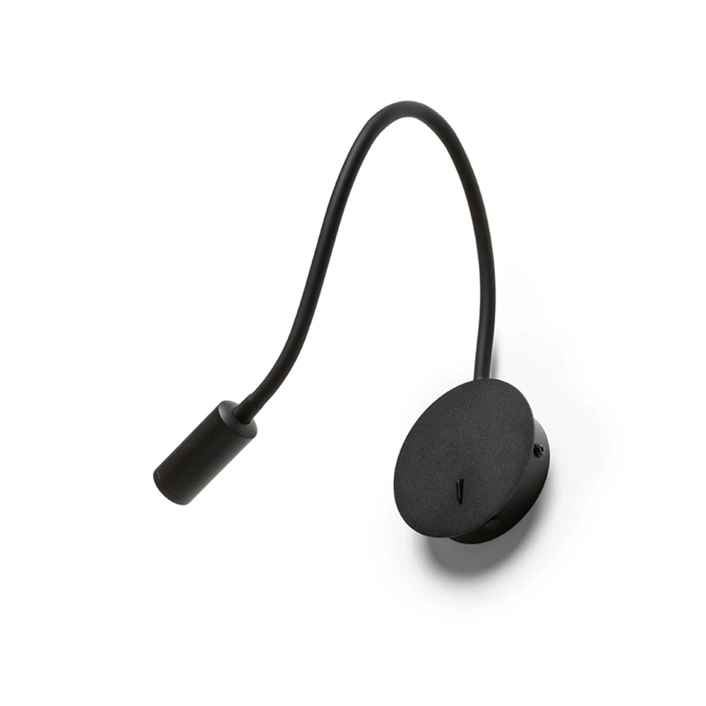 VALE sienas lasīšanas LED lampa melna, 3W 3000K 175lm 30° (Rendl)