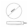 LED griestu plafons 12W 1200lm 4000K IP54 balts (Spector Light 17436S)