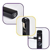 USB uzlādējams rokas lukturis 250lm ar magnētu (Spector Light 17571S)