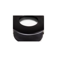 Spector Light DL2235 apaļš iebūvējamais rāmis melns, IP44, GU10/G5.3