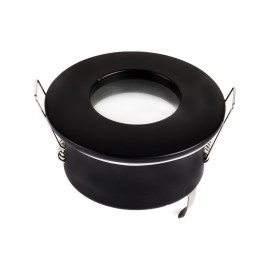 Spector Light DL2235 apaļš iebūvējamais rāmis melns, IP44, GU10/G5.3