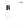 IS 2180 ECO melns āra kustību sensors, 180°, 12 m, IP54 (STEINEL)