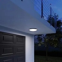 DL Vario Quattro S LED āra sensorplafons 9,8W 1000lm 3000K antracīts (Steinel)
