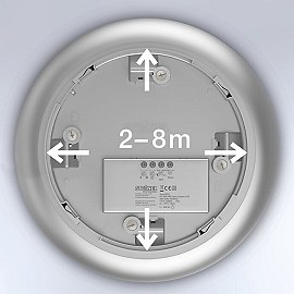 DL Vario Quattro S — āra griestu LED gaismeklis ar 4× PIR sensoriem, 3000 K, IP54 (STEINEL)