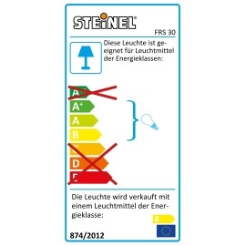 360°, 1-8m, G13 iekštelpu sensorlampa ar ekonomiskajām spuldzēm FRS 30, STEINEL