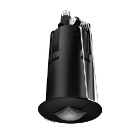Steinel IR Quattro MICRO 6m COM1, 360° PIR klātbūtnes sensors, IP65 (melns)