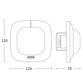Klātbūtnes sensors IR Quattro HD 24m, STEINEL, Professional