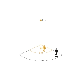 Kustības sensors IS-1, 120°, 500W, 10m, STEINEL 
