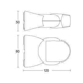 Kustības sensors IS-1, 120°, 500W, 10m, STEINEL 