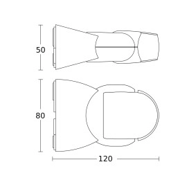 IS 1 — kustību sensors, 120°, IP54 (STEINEL)