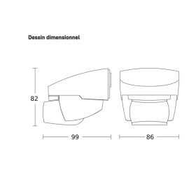 Kustības sensors IS 2140 ECO melns, 140°, 2000W, 14m, IP54, STEINEL