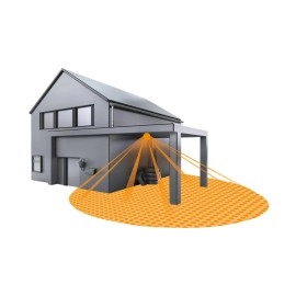 IS 2360 DE ECO 8m — griestos iebūvējams kustību sensors, 360°, IP54, balts (STEINEL)