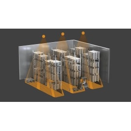 Kustības sensors gaitenim IS 345 MX Highbay, 2000 W, nosedz 30x4m, 4-14m augst., STEINEL