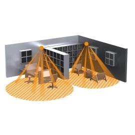 Kustības sensors IS D 360 ECO, 360°, 1000 W, 8m, iebūvējams, (STEINEL)