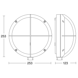 Steinel L 331 LED, apaļas formas āra sensora lampa