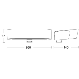 L 710 S, Steinel fasādes gaismeklis ar sensoru, 8.3W, 729lm