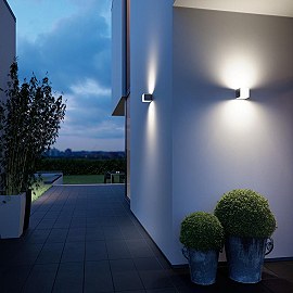 LED āra sienas sensorlampa L 830 SC Cubo antracīta, STEINEL