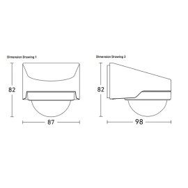 Steinel MD IR N270 uDIM — āra PIR kustību sensors (melns, 270°, IP54, Bluetooth) Steinel MD IR N270 uDIM — āra PIR kustību sensors (melns, 270°, IP54, Bluetooth)