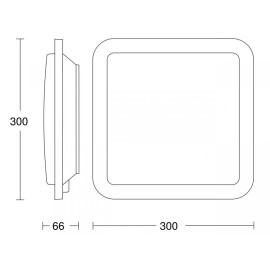 8.8W, LED sensorlampa iekštelpām, RS D2 S, 886Lm, 3-8m sens., STEINEL - 4007841052539