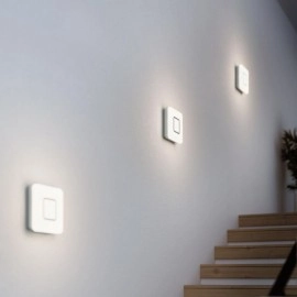 RS M1 S — iekštelpu sienas/griestu LED gaismeklis ar sensoru, 3000 K, 8,8 W, 759 lm, IP20 (STEINEL)