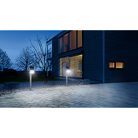 LED sensorprožektors XSolar GL-S, PV saules panelis, akumulators, STEINEL