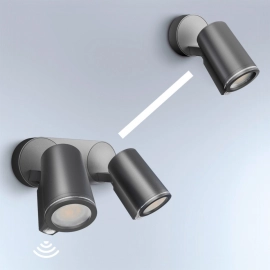 SPOT DUO ar kustību sensoru, 2x GU10, 2x 7W, 2x 520Lm, gaismeklis - Steinel