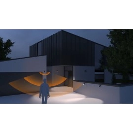 STEINEL Spot ONE S — sienas prožektors ar PIR sensoru, 1x GU10, antracīts, IP44, 3000 K STEINEL Spot ONE S — sienas prožektors ar PIR sensoru, 1x GU10, antracīts, IP44, 3000 K