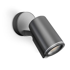 STEINEL Spot ONE S — sienas prožektors ar PIR sensoru, 1x GU10, antracīts, IP44, 3000 K