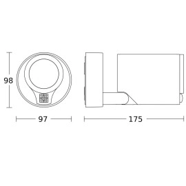 STEINEL Spot ONE SC — sienas prožektors ar PIR sensoru un Bluetooth, 1x GU10, antracīts, IP44, 3000 K STEINEL Spot ONE SC — sienas prožektors ar PIR sensoru un Bluetooth, 1x GU10, antracīts, IP44, 3000 K