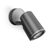 STEINEL Spot ONE SC — sienas prožektors ar PIR sensoru un Bluetooth, 1x GU10, antracīts, IP44, 3000 K