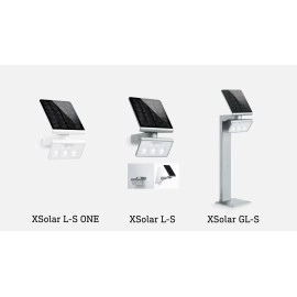 XSolar L-S ONE — saules sienas gaismeklis ar PIR sensoru, 3000 K, IP44, antracīts (STEINEL)
