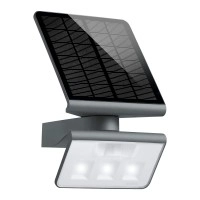 XSolar L-S ONE — saules sienas gaismeklis ar PIR sensoru, 3000 K, IP44, antracīts (STEINEL)