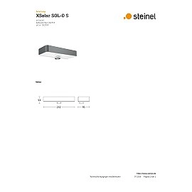 XSolar SOL-O S solārā sensorlampa 3,3W 273lm 3000K antracīts (Steinel)