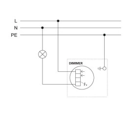 LED dimmeris - reostats - gaismas spilgtuma regulators 3-100W ISR-005-01 Liregus Epsilon