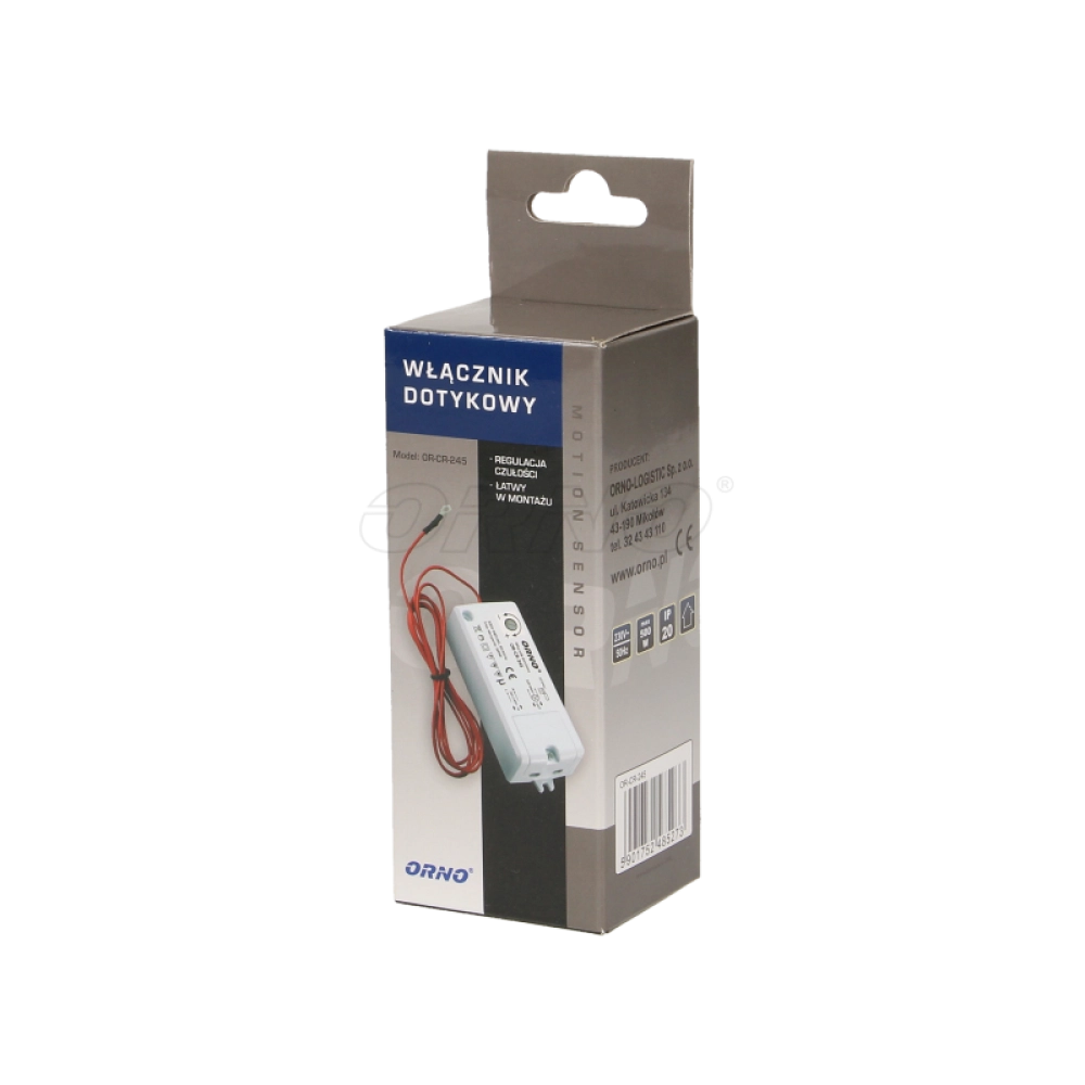 Skārienjūtīgs slēdzis-sensors, 500W, IP20 - ORNO OR-CR-245 - 5901752485273