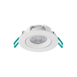 3 gab. iebūvējamu baltu LED griestu gaismekļu komplekts SylSpot Neos IP44, 400 lm, 3000 K (Sylvania)