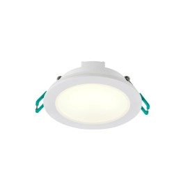3 gab. iebūvējamu baltu LED griestu gaismekļu komplekts SylSpot Neos IP65 priekšpusē, 400 lm, 3000 K (Sylvania)