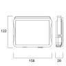 LED prožektors IP65 42W 5000Lm 3000K, melns (Sylvania)