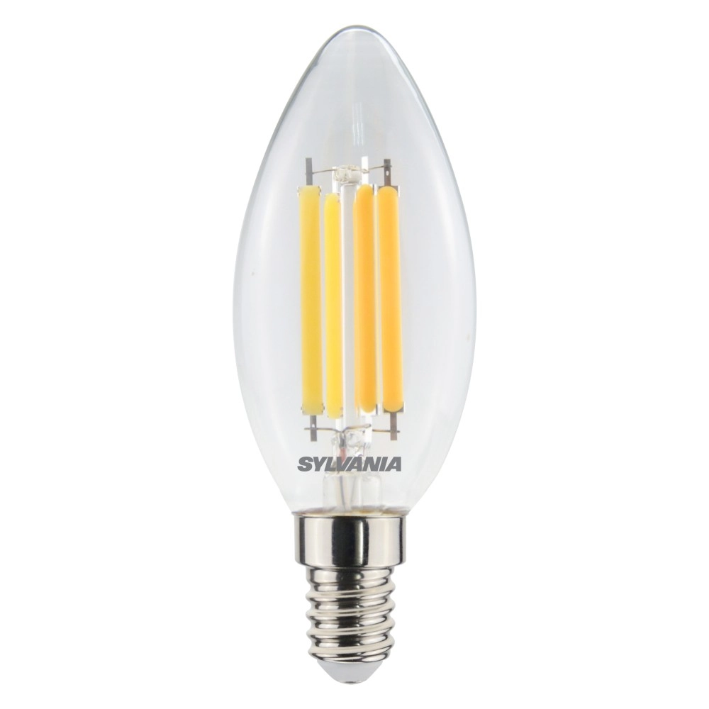 LED retro sveces spuldze ToLEDo RT Candle 6W 806 lm 2700K E14, caurspīdīga (Sylvania)