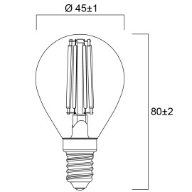 E14 LED spuldze P45 6 W 806 lm 2700K (Sylvania)